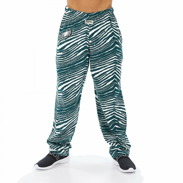 ZUBAZ NFL MEN'S Philadelphia Eagles Classic Zebra Print Team Pants 19.