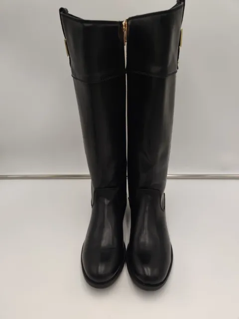 Women's Tommy Hilfiger Shyenne 3-Black Leather Boot Size 9 M