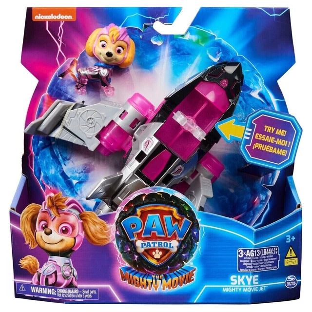 PAW PATROL THE Mighty Movie - Skye Cruiser Vehicle and Figure Kids Xmas