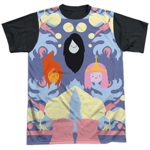 Adventure Time Pb, Fp & Marceline Adult Costume T Shirt (Black Back), S-3XL