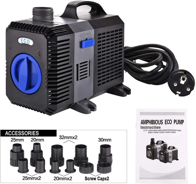 300010000L/H TEICHPUMPE SUPERECO Bachlaufpumpe CTP Filterpumpe Teich