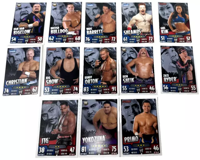 Topps WWE Slam Attax 2011 Trading Cards - 13 Karten - Rumble