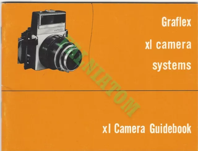 Vintage Graflex xl Camera Guidebook