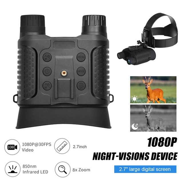 NIGHT VISION GOGGLES Military Head Mount Binoculars Infrared Tactical