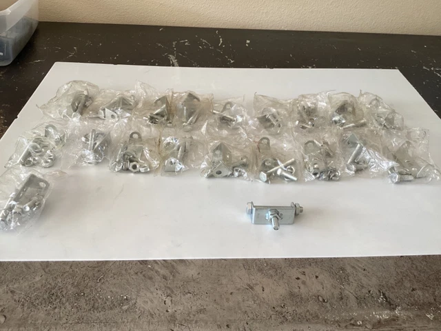 Lot of 19 Universal Steel Mounting Bracket Clamps Fog Lights or other