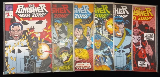 $$SALE Marvel Comics: Punisher War Zone Vol. 1 2 4 6 7 & 8 Bag/Board Collectible