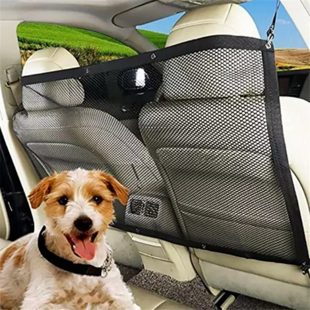 Safety Pet Dog Cat Car Van Isolation Net Guard Front Back Seat Barrier Mesh IT