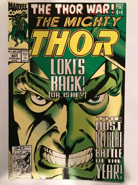 The Mighty Thor Vol. 1, No. 441, Dec. 1991, Marvel Comics