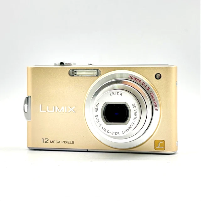 PANASONIC DMC-FX60 GOLD 12MP Compact Digital Camera Used