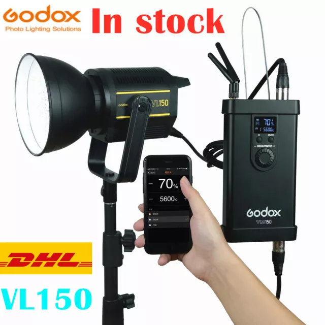 Godox VL150 VL-150 5600K Daylight Studio Continuous LED Video Light Lamp CRI 96