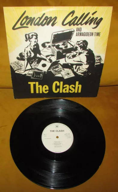 THE CLASH London Calling / Armagideon Time ORIG 1st UK CBS 1979 12" 45"