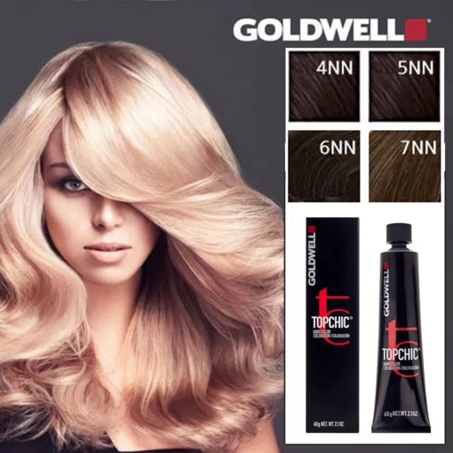 3 x Goldwell Topchic Permanent Hair Color  DYE TINT 6NN COVER GREY AD