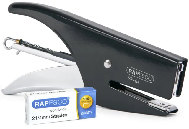 RAPESCO Heftzange SP-64 (6/4 & 21/4 mm) chrom / schwarz