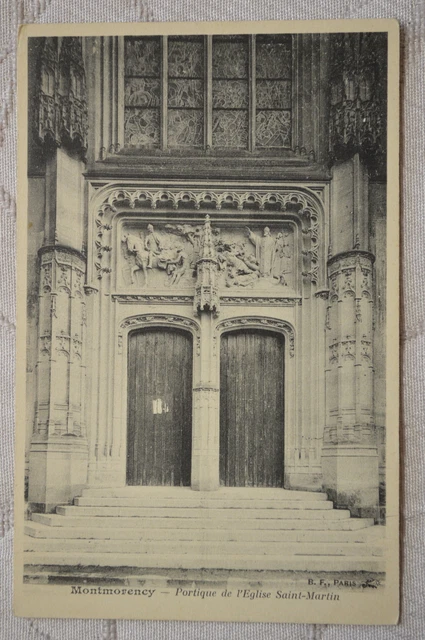 CPA " MONTMORENCY - Portique de l'Eglise Saint Martin