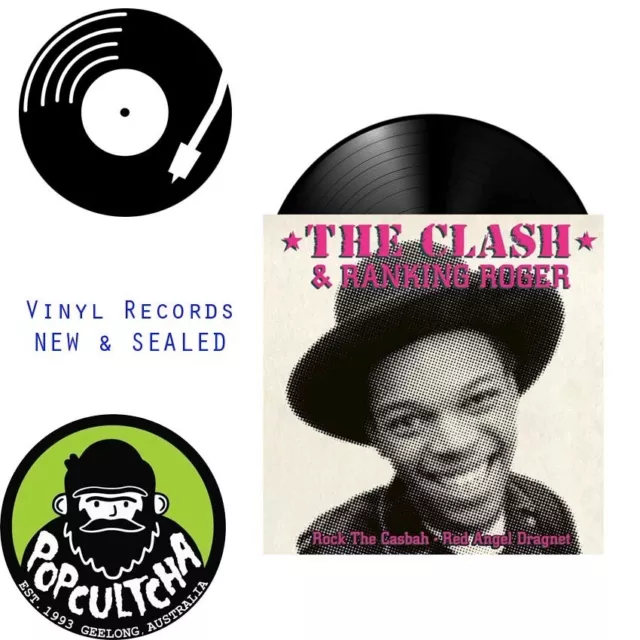 The Clash & Ranking Roger - Rock the Casbah / Red Angel Dragnet 7” Vinyl Record