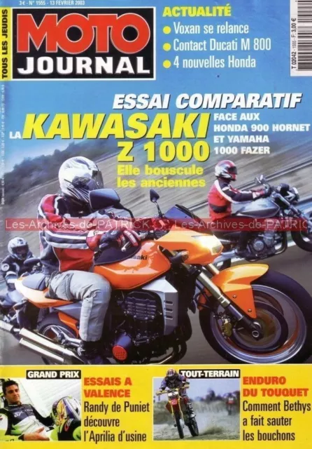 MOTO JOURNAL 1555 YAMAHA FZS 1000 Fazer KAWASAKI Z1000 Z HONDA Hornet SUZUKI SV