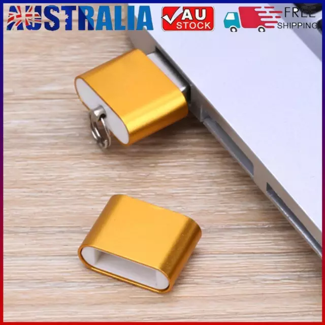 Mini Aluminium Alloy USB 2.0 T Flash TF Micro SD Memory Card Reader Adapter #