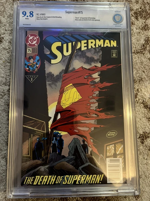 Superman 75 CGC 9.8 NEWSSTAND 1st Print Doomsday Death DC Comics 1993