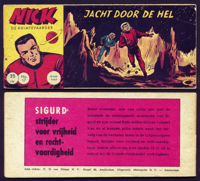 LEHNING PICCOLO NICK Nr. 17 SELTENE HOLLAND AUSGABE van Ditmar 1950er Jahre