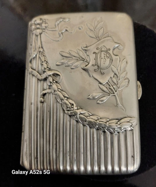 Pendentif Cœur Argent Massif 925 Avec émaux Et Trèfle - Porte-photo Style Art Nouveau - Occasion