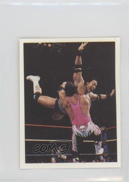 1997 Panini WWF Superstars Album Stickers Rocky Maivia The Rock Bret Hart #122
