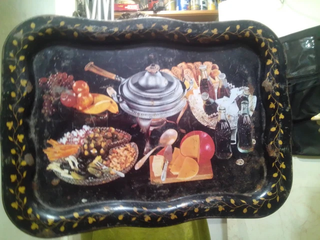 Antique Original 1930s Coca Cola Tray Advertising Party Picnic