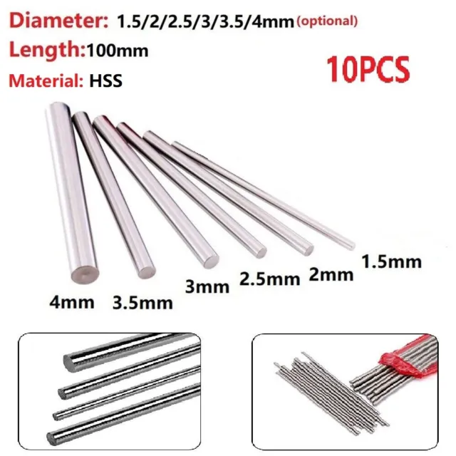 Premium Quality 10pcs Straight Shank Rod for Lathe Tool with HSS Material