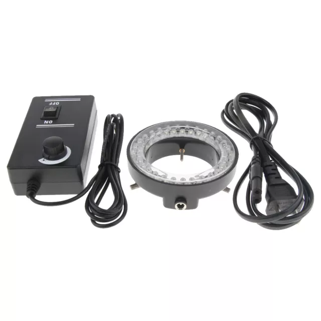 62mm Stereo Mikroskop Ring Licht Lampe Illuminator Kit mit Netzteil