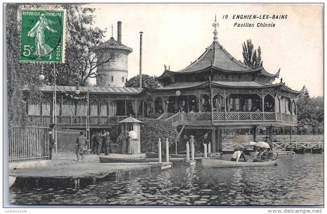 95 ENGHIEN LES BAINS - vue du pavillon chinois