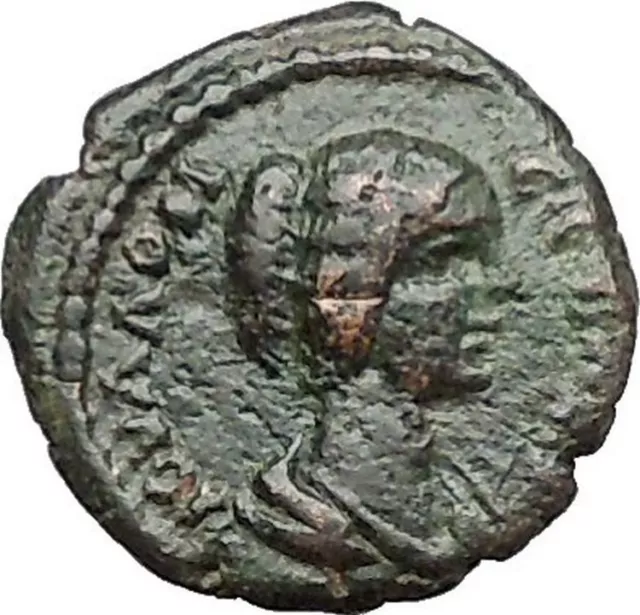 Empress JULIA DOMNA 193AD Nemean Lion Nicopolis ad Istrum Roman Coin i41501 2