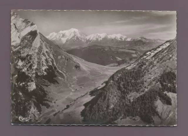 Le Col des Aravis - Aerial View - Les Aravis et le Mont Blanc (K8226)