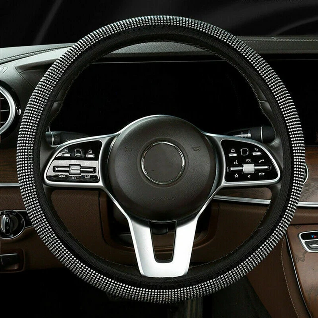 Universal Car Accessories Steering Wheel Cover Black Rubber Anti-slip 15"/38cm
