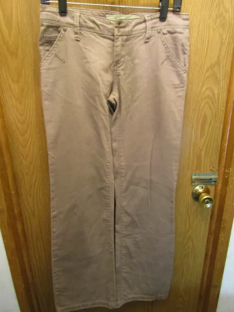 Womens Daughters Of The Liberation Brown Pants Size Waist Flat 15" Inseam 32"