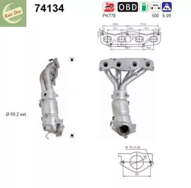 Katalysator Nissan Primera 3/ X-Trail, 2.0/2.5, Kat, Auspuff, Auspuffanlage