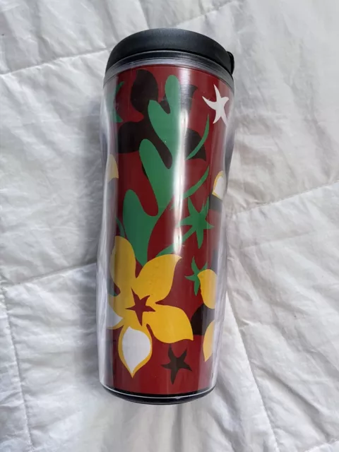 Starbucks 2001 Barista Flowered Collectible Travel Tumbler Cup