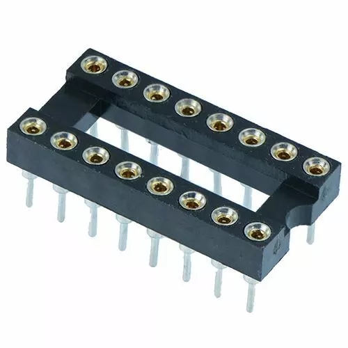 5 x 16 Pin DIP/DIL Turned pin IC Socket Connector 0.3" Pitch