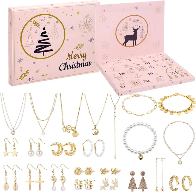 iZoeL Calendario Avvento Gioielli Calendario Avvento 2025 Bambina Donna Bracciale Donna Bambina Fai da Te Idee Regalo Natale 2025, Regali Natale per Moglie Fidanzata Figlia Nipote Zia Sorella