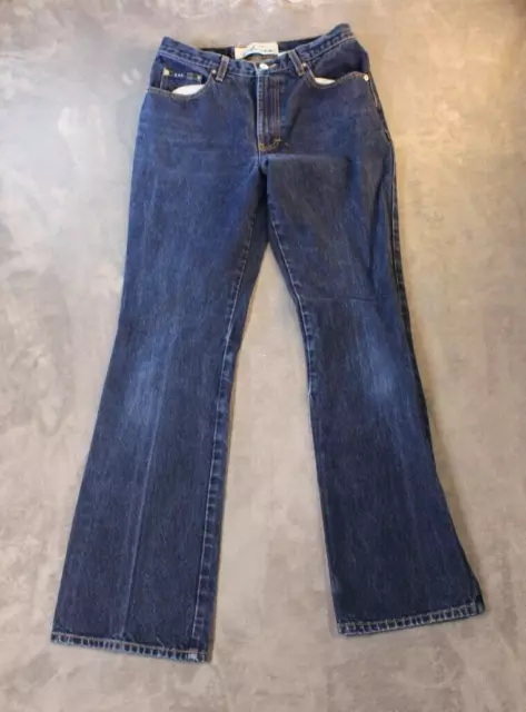 Express Bleus Jeans Womens Size 7/8 L Long High Rise Flared Blue Jeans