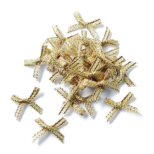 Buddly Crafts 20 mm x 18 mm Metallic Band Schleifen 25 Stck.