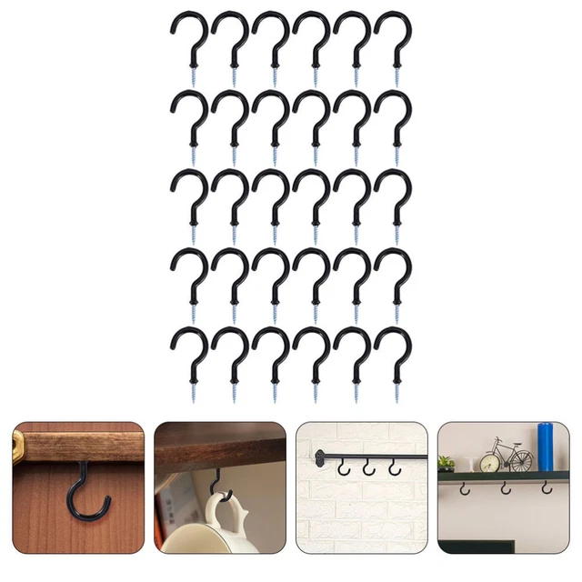 30pcs screw-in cup hooks Heavy Duty Plant Hanger Hook Plant under cabinet mug ha