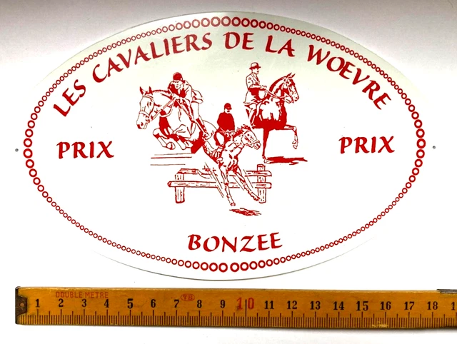 Plaque De Concours Hippique Vintage 4ème Prix Tournoi Lyonnais Dauphine Savoie 1980