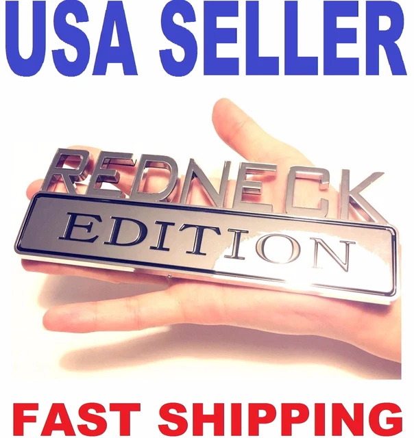 Redneck Edition Emblem - Metall Abzeichen Für Silverado 1500 Heck