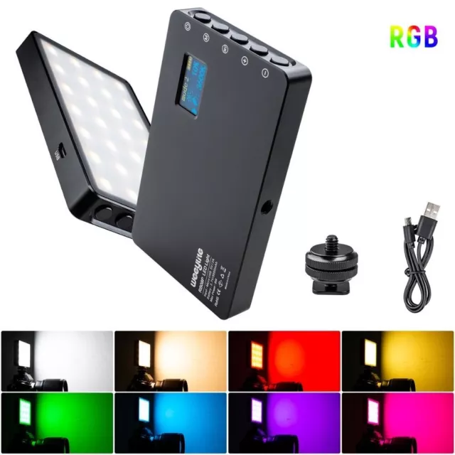 VILTROX RB08P RGB LED Light Studio Photography Fill Light 2500~8500K Rechargable 3