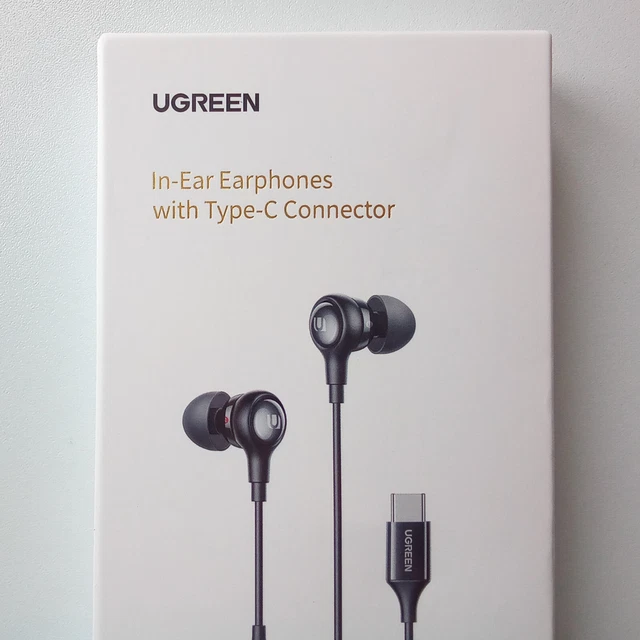 UGREEN INEAR EARPHONES USB TypeC Connector With Mic Black 'New' EUR