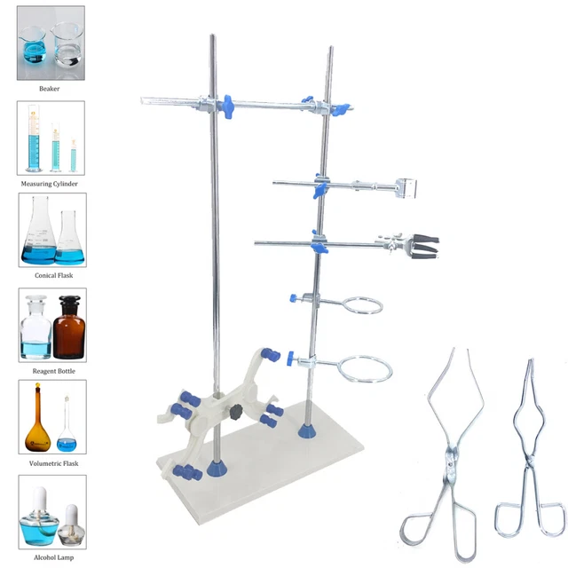 CHEMISTRY LABORATORY STAND Set Tube Flask Holder For Experiment