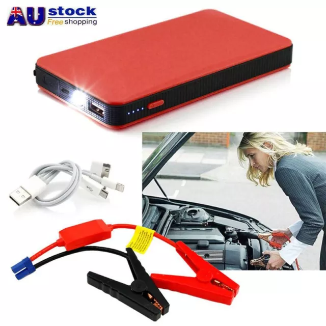 12V 20000mAh Mini Portable Car Jump Starter Power Booster Battery Charger Tool