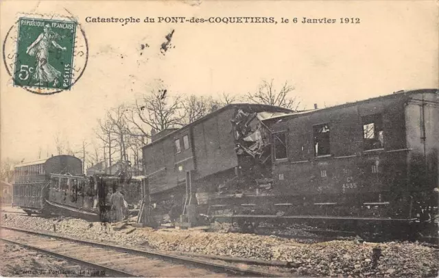 CPA 93 CATASTROPHE DU PONT DES COQUETIERS JANUARY 6, 1912 (Gtrain accident)