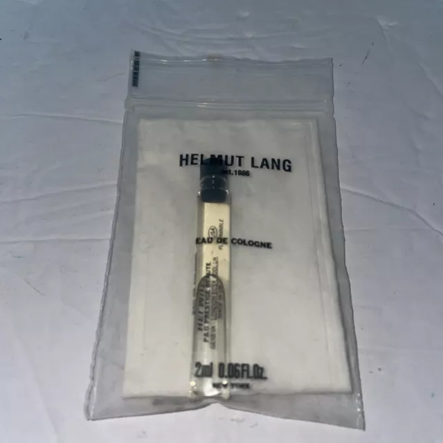 HELMUT LANG Eau De Cologne .06 Fl Oz 2ml COLOGNE RARE In Original Bag Free SnH