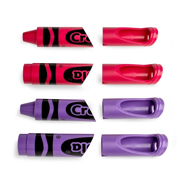 Crayola Set Di 4 Matita Muro Ganci Bold Blush (2x Razzmatazz, 2x Violetto)