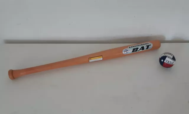 Mazza Baseball in legno SLS e palla Texas (rara)